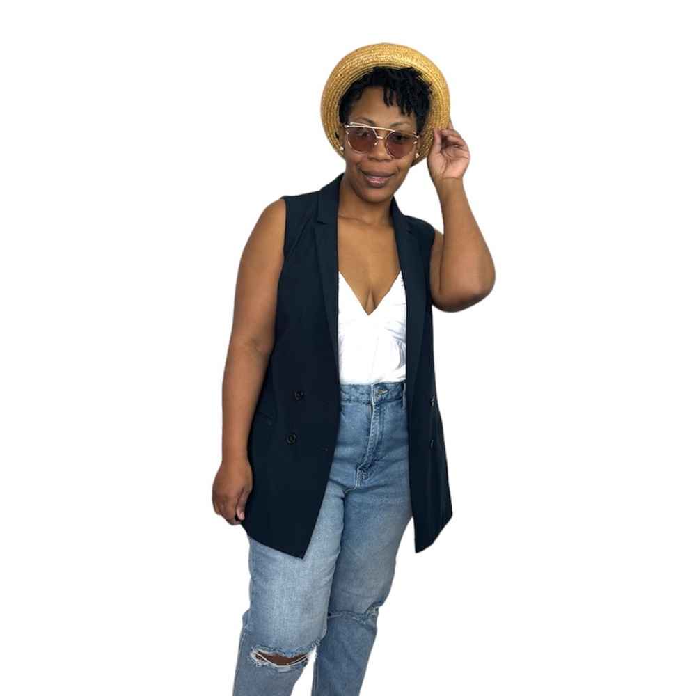 Banana Republic Vest Longline Waistcoat Double Breasted